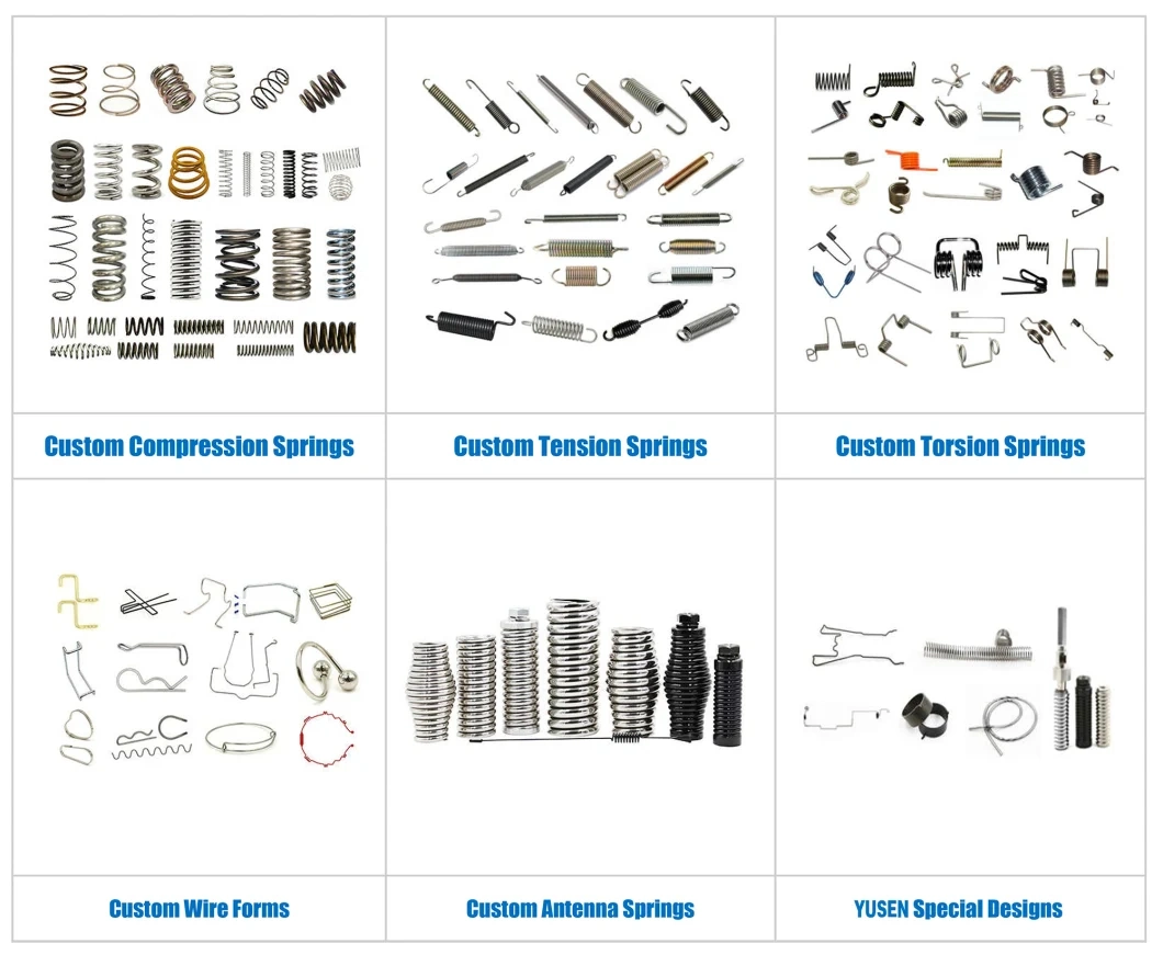 Tension Spiral Coil Compressed Extension Torsion Adjustable Locking Gas Cylinder Support Mold Garage Door Compression Air Gas Coil Green Zig Zag Spring